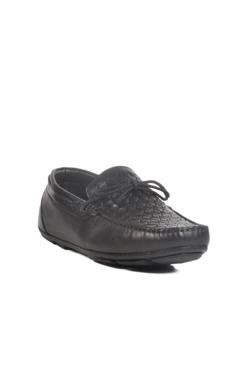 2Y0173Siyah Hakiki Deri Erkek Loafer