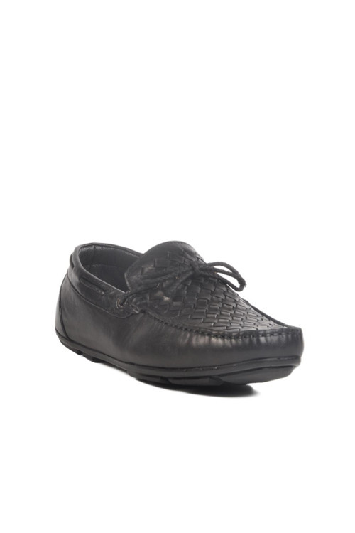 2Y0173Siyah Hakiki Deri Erkek Loafer