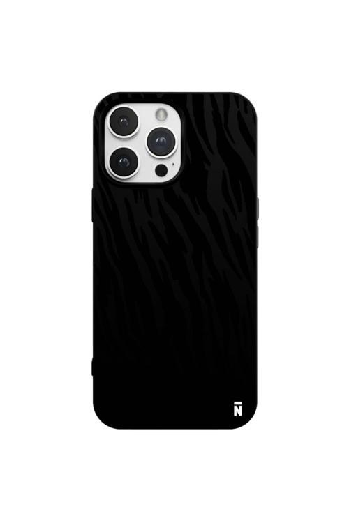 İphone 14 Pro Leopar Tasarımlı Siyah Renkli Silikon Telefon Kılıfı