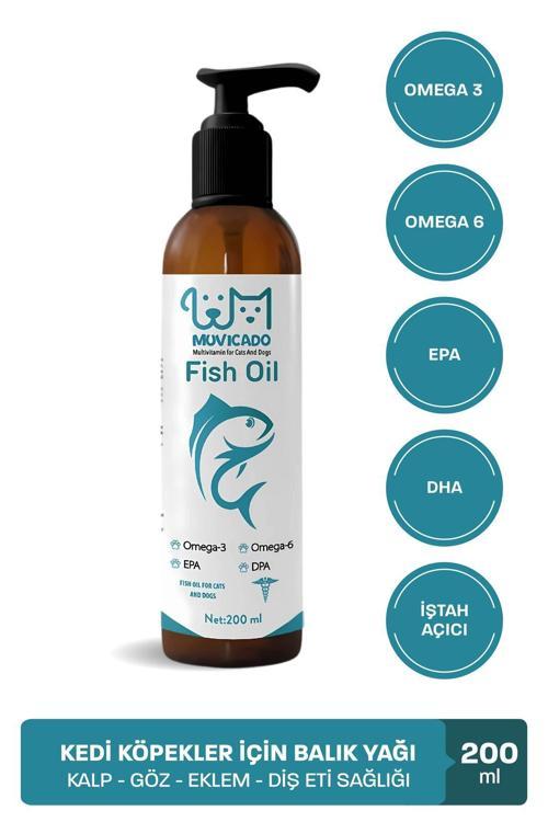 Fish Oil - Kedi Ve Köpekler Için Balık Yağı Omega 3-6 Epa Dha Norveç Somon Yağı Bağışıklık Desteği