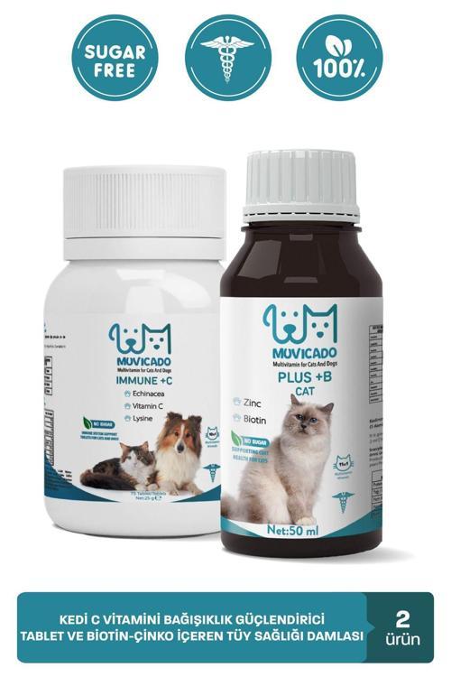 Kedi Bağışıklık Sistemi Destekleyici Biotin Ve Çinko İçeren Damla - C Vitamini Tablet
