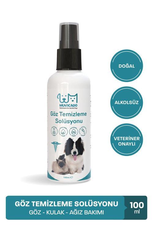 Kedi Köpek Göz Kulak Ağız Bakım Solüsyonu Yüz Deri Temizleme Hijyen Spreyi 100 Ml