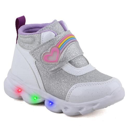 Rainbow Rahat Taban Cırtlı Işıklı Kız Çocuk Botu