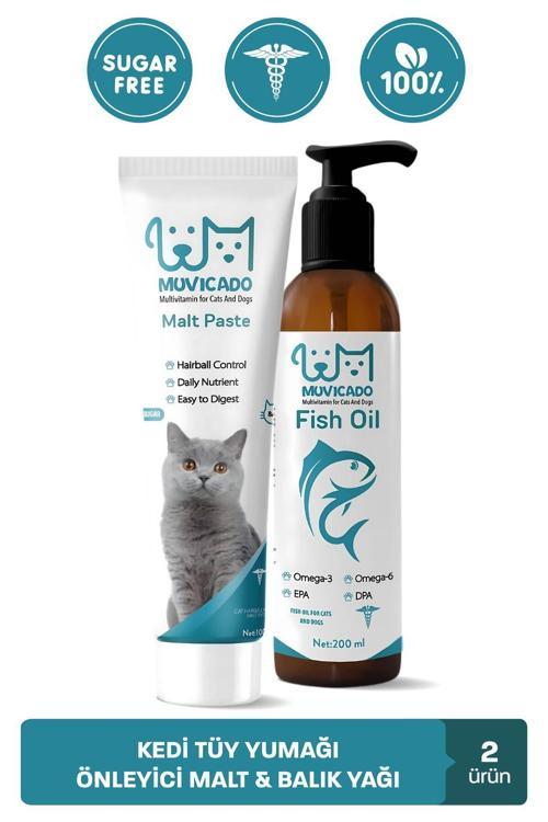 Kedi Tüy Yumağı Engelleyici Malt Macun - Kedi Balık Yağı - Epa Dha