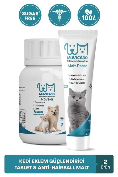 Yavru Kedilerde Eklem Ve Tüy Sağlığı Destekleyici Tablet & Malt Macun - C Vitamini Glukozamin Msm
