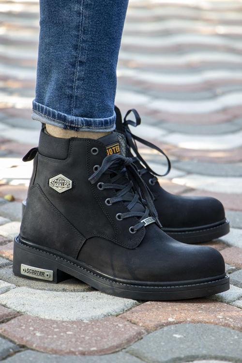 Astana Comfort Fermuarlı Hakiki Deri Unisex Bot