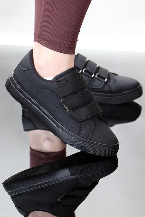 Cırt Cırtlı Cilt Comfort Sneaker Kadın Spor Ayakkabı