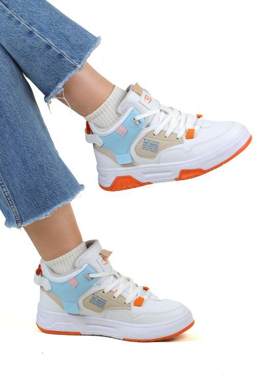 Waved Bilekli Cilt Unisex Spor Ayakkabı