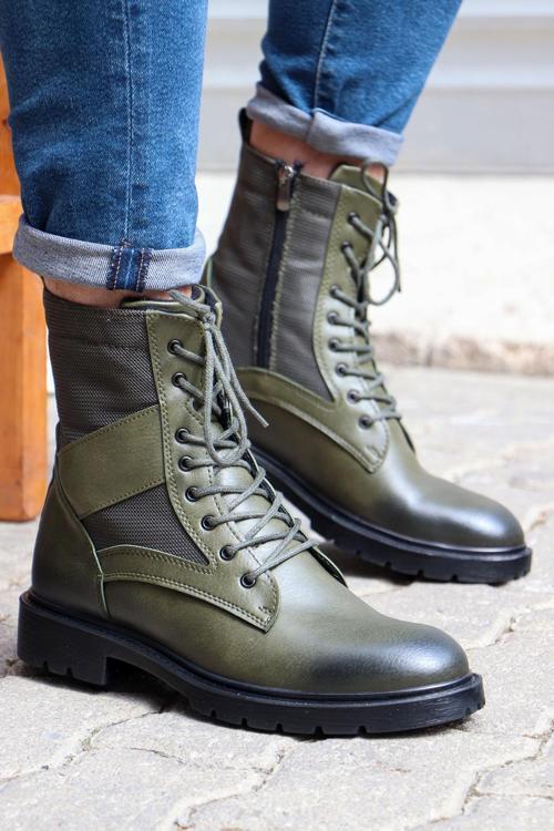 C756 Sıcak Astarlı Fermuarlı Erkek Bot Postal 2 Renk