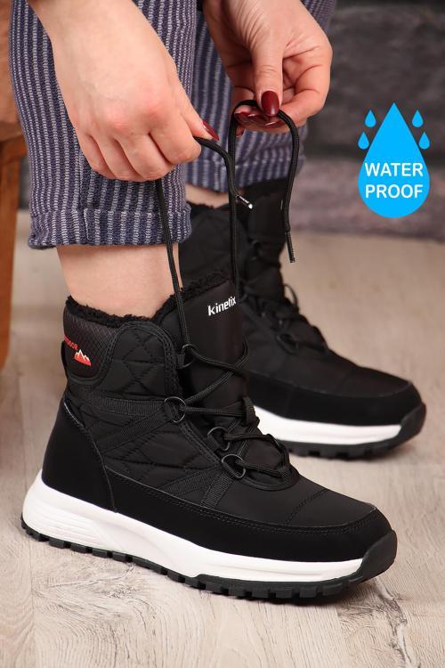 Eya Su Geçirmez Full Kürklü Unisex Kar Botu