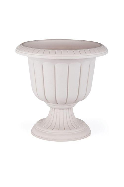 9.8 Litre Kırık Beyaz Renk Nergis Saksı Ayaklı Plastik Nergiz Saksı No1