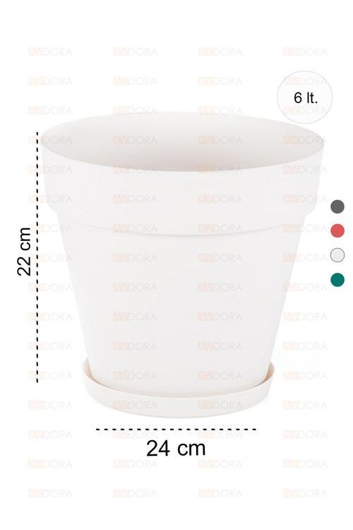 Yalı Saksı 6 Litre / Dekoratif Yalı Saksı