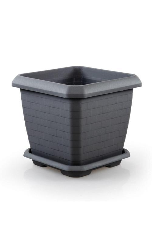 Hk05 Hisar Kare Saksı 74.3 Lt Antrasit