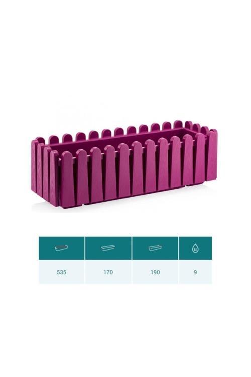Istanbul Balkon Çit Saksı 9 Litre Vişne