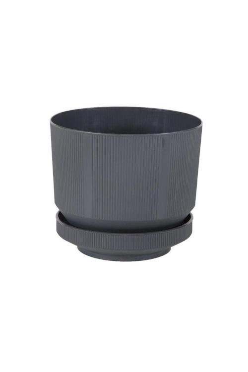 Lüks Çizgili Desenli Saksı 3.3 Lt