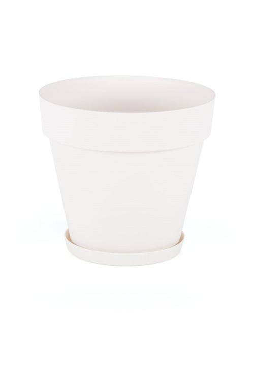 Dekoratif Yalı Saksı Beyaz 16Cm 2 Adet