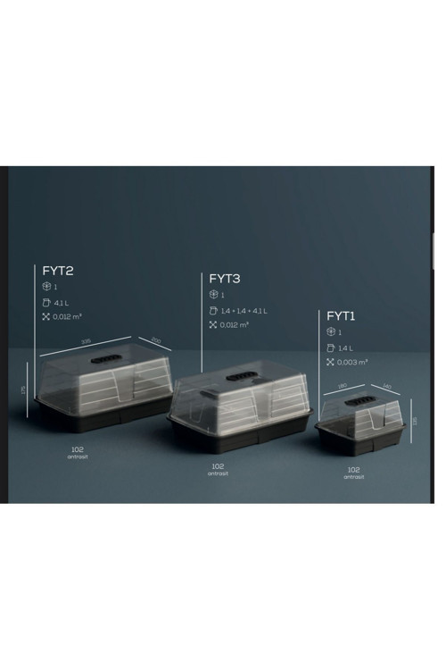 Fide Yetiştirme Fanusu 1,4 Litre Mini Hobi Sera Tohum Fide Yetiştirme Seti Fyt1