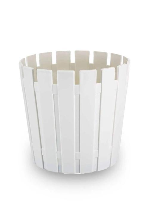 Akasya Pastel Saksı 8,5 Litre 27Cm Plastik Drenaj Izgaralı Bitki Çiçek Saksısı