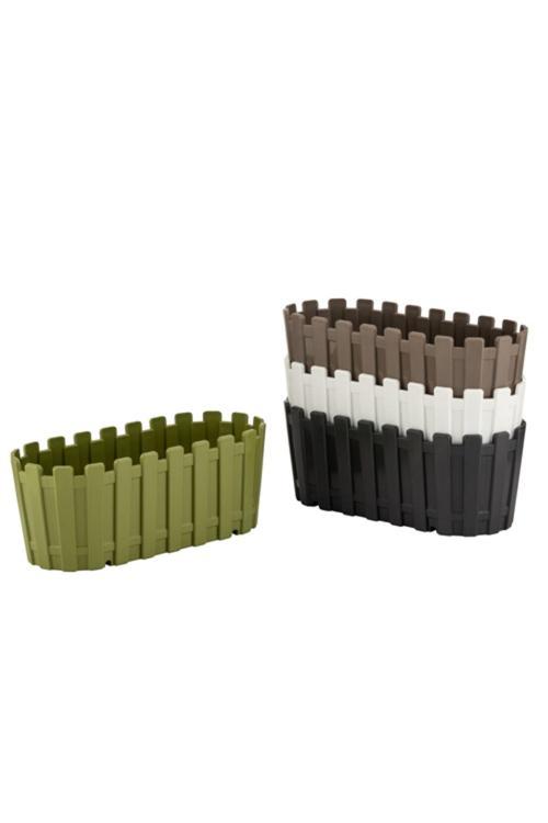 Akasya Balkon 40, Cm 6 Litre Drenajlı Balkon Saksı