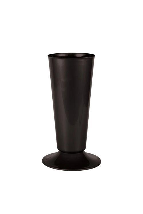 Siyah Silindir Çiçek Vazosu Şemsiyelik 5,7 Lt