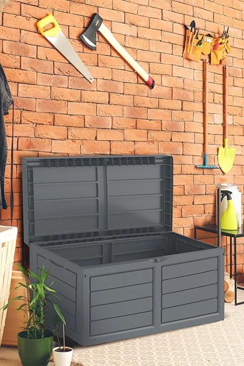 Tekerlekli Kilitli Bahçe Depolama Sandığı 320 Lt