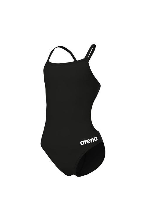 Team Swimsuit Challenge Solid Çocuk Siyah Yüzücü Mayosu 004765550