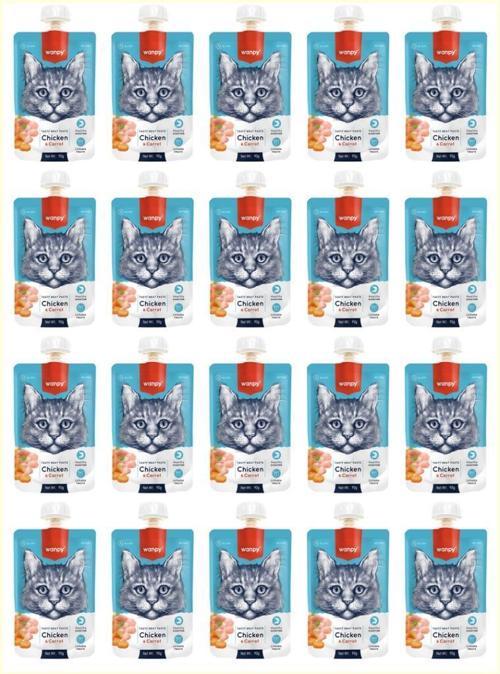 Taze Tavuklu & Havuçlu Kedi Et Ezmesi 90 Gr*20 Lİ PAKET