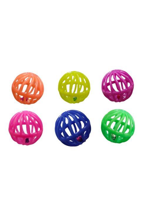 Kedi Topu Kafesli 4 No 4 Cm Çap ( 6 Adet )