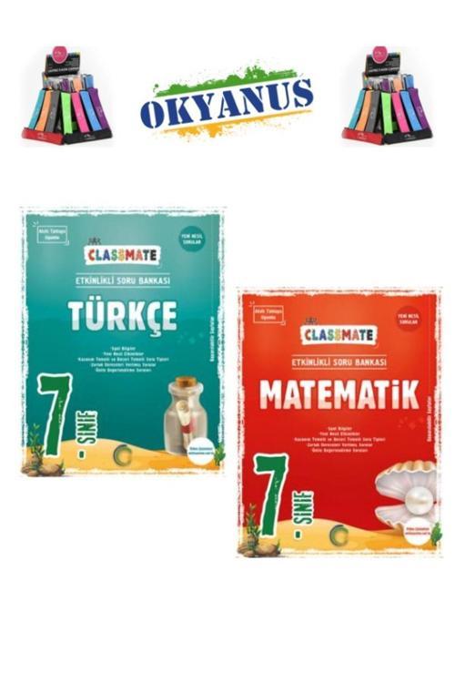 Güncel 7.Sınıf Classmate Matematik -Türkçe  Etkinlikli Soru Bankası+Kalemlik