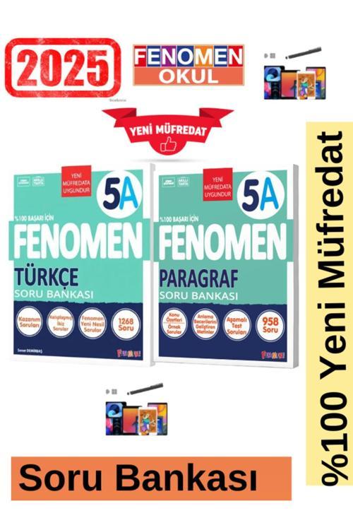 2025 5.Sınıf Türkçe(A) 1268 Soru-Paragraf(A)Kolay 958 Soru Yeni Müfredat Soru Bankası Seti+Kalem