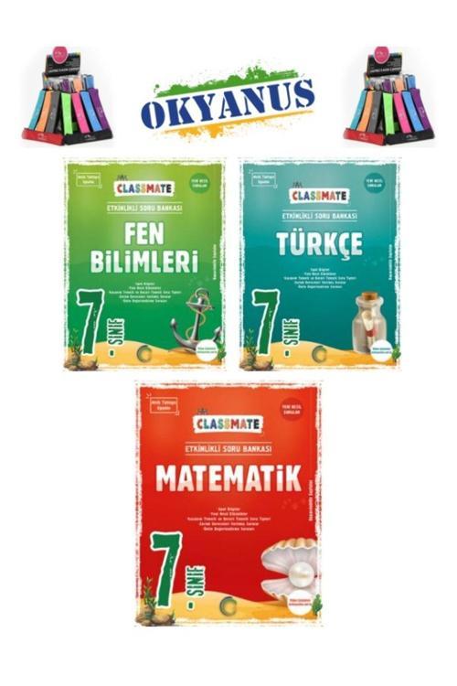 Güncel 7.Sınıf Classmate Matematik -Türkçe-Fen Etkinlikli Soru Bankası+Kalemlik