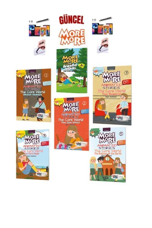More&More 8 Animated Stories–MARS MISSION(8.Sınıf 5 Kitap İngilizce Hikaye Kitabı)+Dokunmatik Kalem