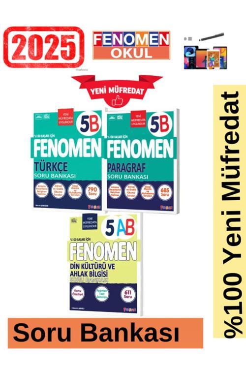 2025 5.sınıf Türkçe(B)-paragraf(B)-din(AB)-%100 Yeni Müfredat Soru Bankası Seti Kalem