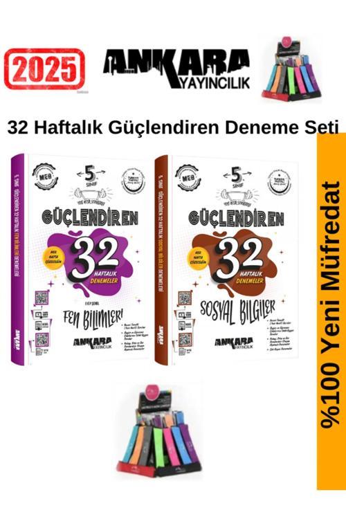 Ankara 5.Sınıf Güçlendiren Fen-Sosyal 32 Haftalık Deneme Seti+Kalemlik