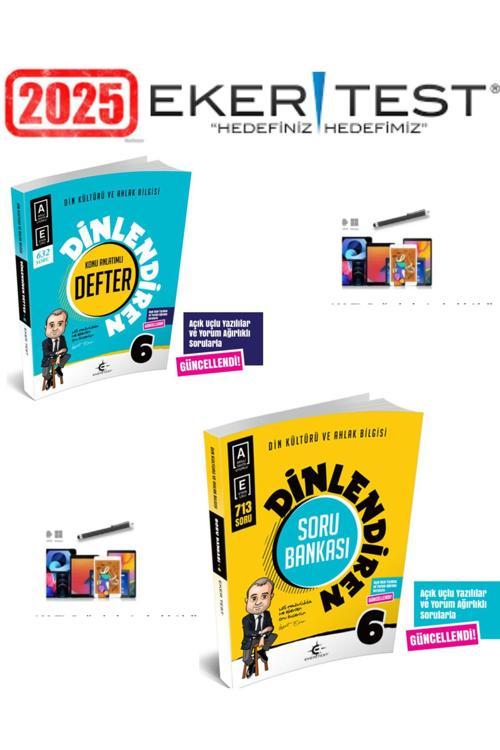 Eker Test 6.Sınıf Dinlendiren Konu Anlatımlı Defter+Soru Bankası+Android Kalem
