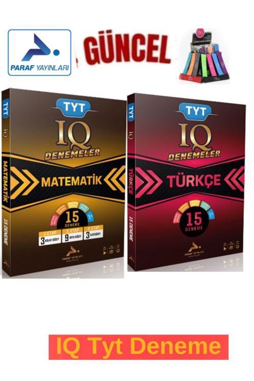 Güncel Paraf Matematik 15-Türkçe15 IQ Deneme Seti+Kalemlik