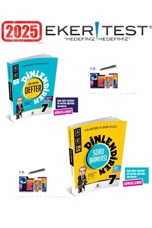 Eker Test 7.Sınıf Dinlendiren Konu Anlatımlı Defter+Soru Bankası+Android Kalem