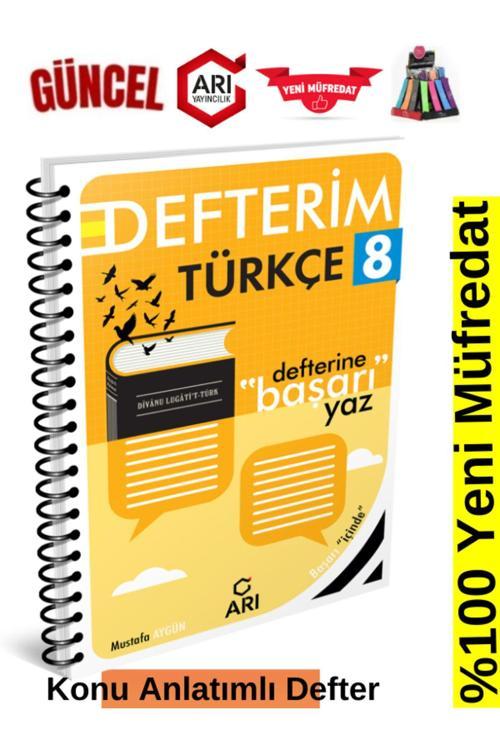 2025 Arı Yayınları 8.Sınıf Türkçe Konu Anlatımlı Soru Bankası Defter+Kalemlik