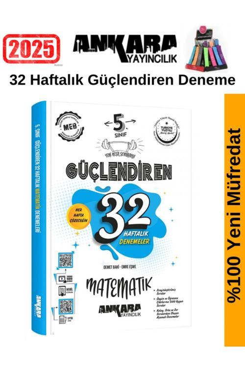 Ankara 5.Sınıf Güçlendiren Matematik 32 Haftalık Deneme Seti+Kalemlik