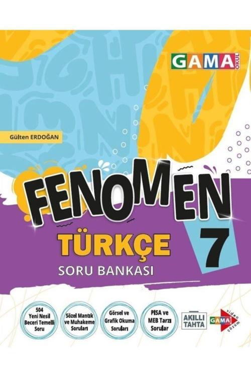 Gama Yayınları 7. Sınıf Fenomen Türkçe Soru Bankası / Gülten Erdoğan / Gama Yayınları / 9786057575654