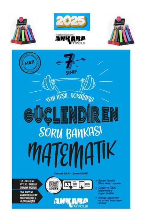 Ankara Yayıncılık Güncel 7.Sınıf Matematik Video Çözümlü Soru Bankası+ Kalemlik