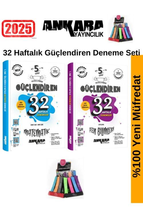 Ankara 5.Sınıf Güçlendiren Matematik-Fen 32 Haftalık Deneme Seti+Kalemlik