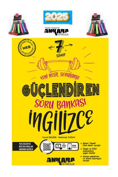 Güncel 7.Sınıf İngilizce Video Çözümlü Soru Bankası+ Kalemlik