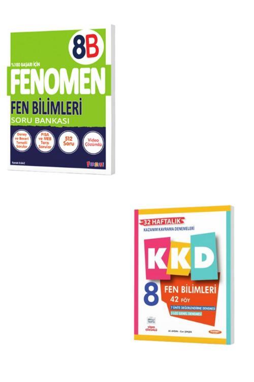 Fenomen 8 Fen Bılımlerı (B) Soru Bankası+Kkd 8 Fen Bılımlerı (42 Föy)(2 Kitap)