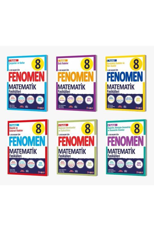 Fenomen Yayıncılık Fenomen 8.Sınıf Matematik ''Fasikül Set 6Kitap+Kök Soru Bankası'' 2024-2025 Yeni Baskı 7 Kitap Set