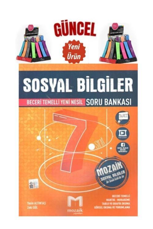 Mozaik 7.Sınıf Çözülebilir Yeni Nesil Sosyal Bilgiler Soru Bankası+Cambridge Kalemlik
