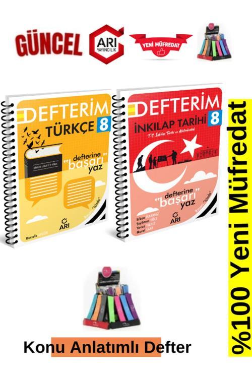 2025 Arı Yayınları 8.Sınıf Türkçe-İnk.Tarihi Konu Anlatımlı Soru Bankası Defter+Kalemlik