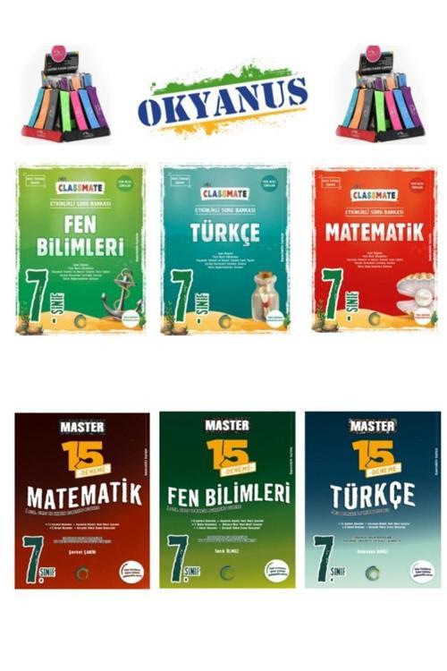 Güncel 7.Sınıf Clasmate Türkçe-Matematik-Fen Soru+Master 45 Deneme Seti+Kalemlik