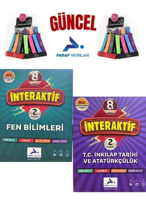 Güncel Paraf 8.Sınıf İnteraktif Fen-İnk.Tarihi 1-2.Modül Tek Kitap Soru Kütüphanesi+Kalemlik