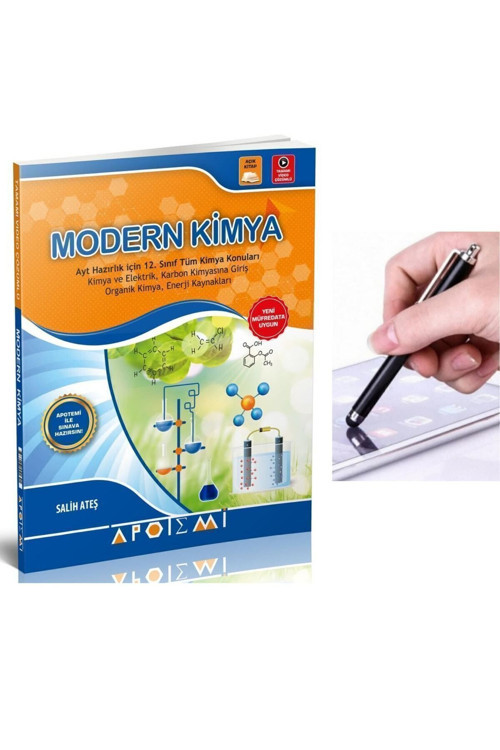 Modern Kimya Tamamı Çözümlü Konu Anlatımlı Soru Bankası 2024 Güncel Müfredat+dokunmatik Kalem